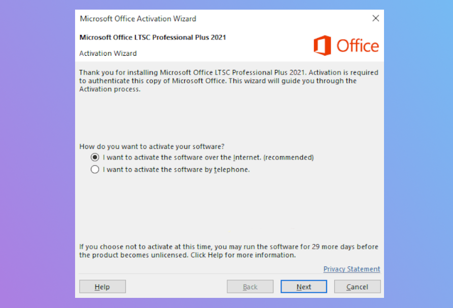 Insert Product Key